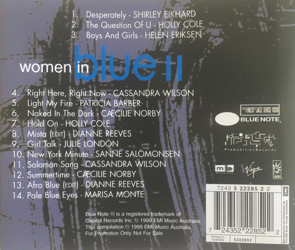 Various : Women In Blue II (CD, Comp, Promo)