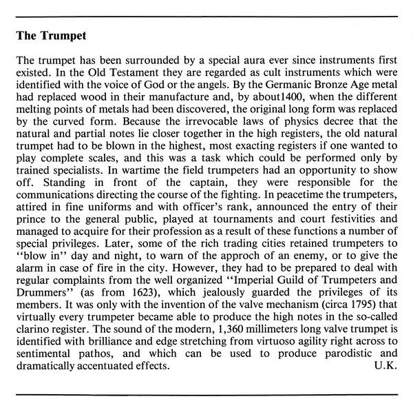 Various : The Instruments Of Classical Music, Vol.3: The Trumpet (CD, Comp)