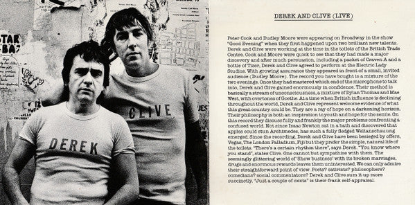 Peter Cook & Dudley Moore Present Derek & Clive : (Live) (CD)