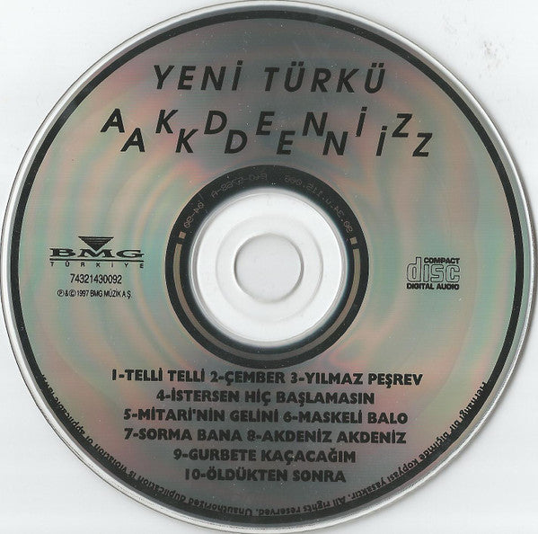 Yeni Türkü : Akdeniz Akdeniz (CD, Album, Ltd, RE)