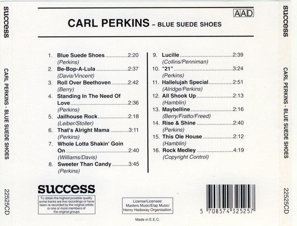 Carl Perkins : Blue Suede Shoes (CD, Comp)