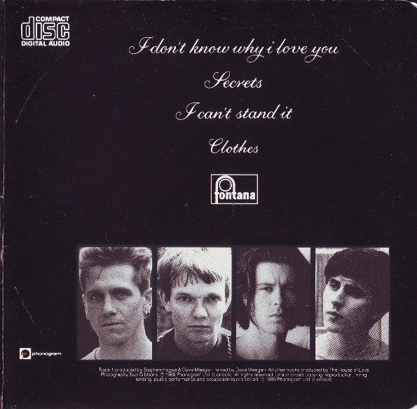 The House Of Love : I Don't Know Why I Love You (CD, Single, Bla)