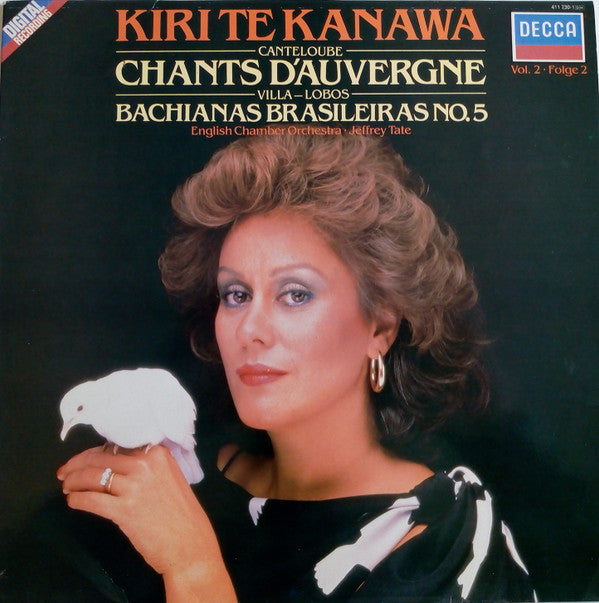 Kiri Te Kanawa, English Chamber Orchestra ∙ Jeffrey Tate, Joseph Canteloube / Heitor Villa-Lobos : Chants D'Auvergne (Vol. 2) / Bachianas Brasileiras No. 5 (LP)