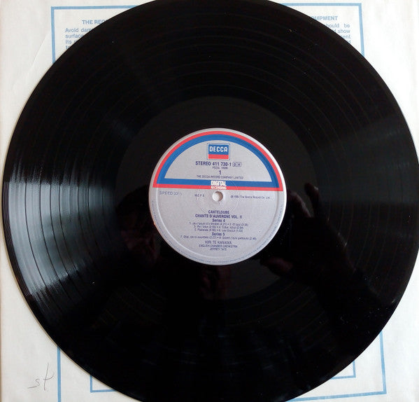 Kiri Te Kanawa, English Chamber Orchestra ∙ Jeffrey Tate, Joseph Canteloube / Heitor Villa-Lobos : Chants D'Auvergne (Vol. 2) / Bachianas Brasileiras No. 5 (LP)