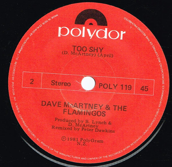 Dave McArtney & The Pink Flamingos : Is That The Way (7", Single)