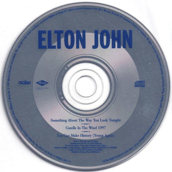Elton John : Something About The Way You Look Tonight / Candle In The Wind 1997 (CD, Single)