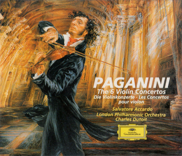 Paganini* - Salvatore Accardo, London Philharmonic Orchestra, Charles Dutoit : The 6 Violin Concertos = -Die Violinkonzerte (3xCD, Album)