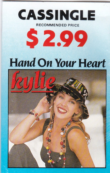 Kylie Minogue : Hand On Your Heart (Cass, Single, Yel)