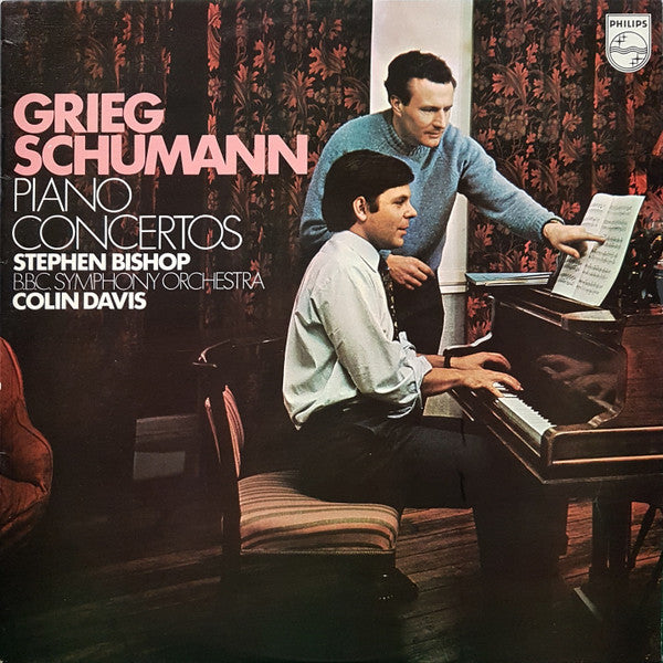 Edvard Grieg, Robert Schumann, Stephen Bishop (3), BBC Symphony Orchestra, Sir Colin Davis : Piano Concertos (LP)