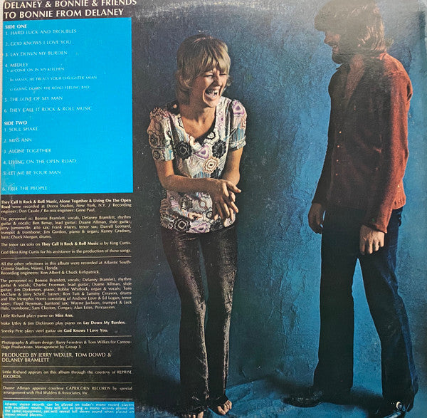 Delaney & Bonnie & Friends : To Bonnie From Delaney (LP, Album)