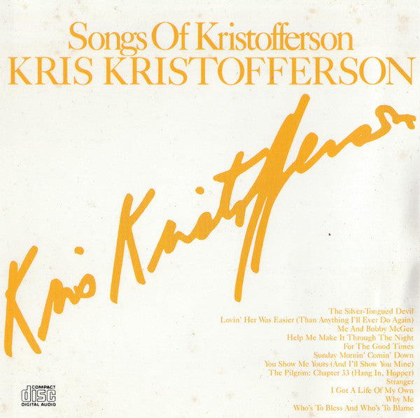 Kris Kristofferson : Songs Of Kristofferson (CD, Comp, RE)