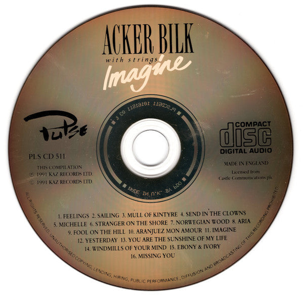 Acker Bilk : Imagine (CD, Album, Comp)