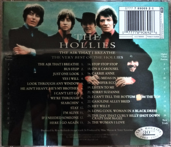 The Hollies : The Air That I Breathe - The Very Best Of The Hollies (CD, Comp)