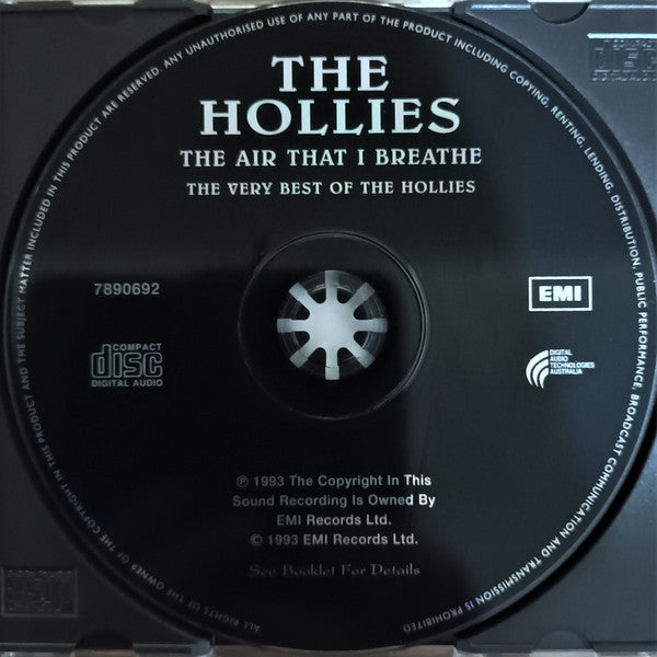 The Hollies : The Air That I Breathe - The Very Best Of The Hollies (CD, Comp)