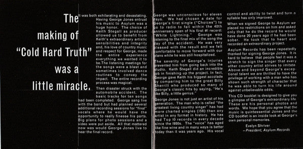 George Jones (2) : Cold Hard Truth (CD, Album)