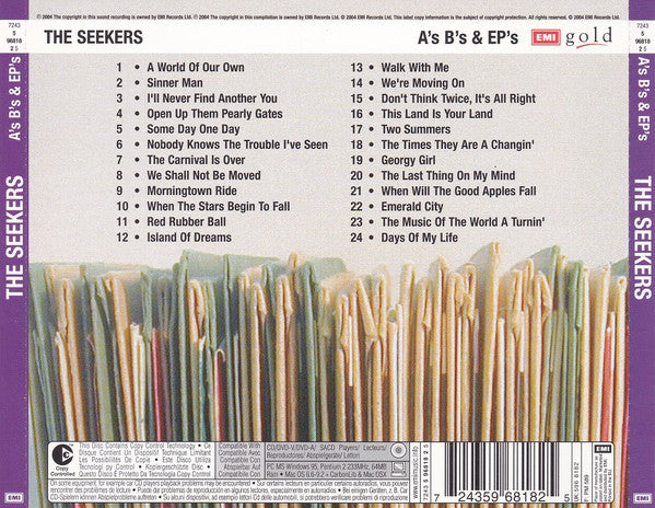 The Seekers : A's B's & EP's (CD, Comp, Mono, Copy Prot.)