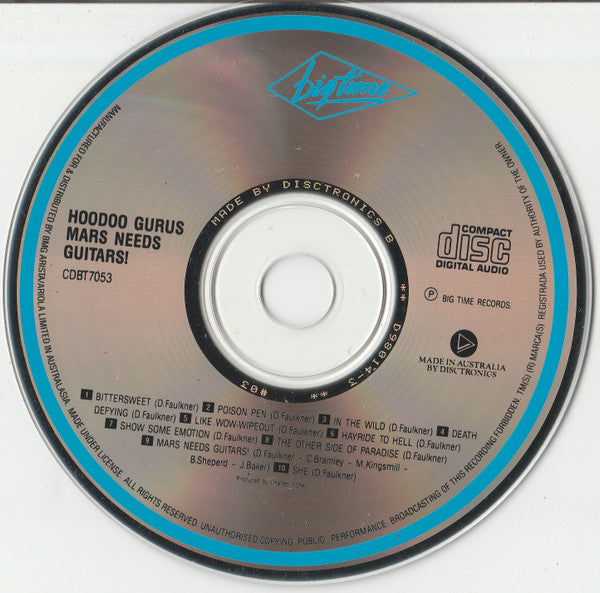 Hoodoo Gurus : Mars Needs Guitars! (CD, Album)