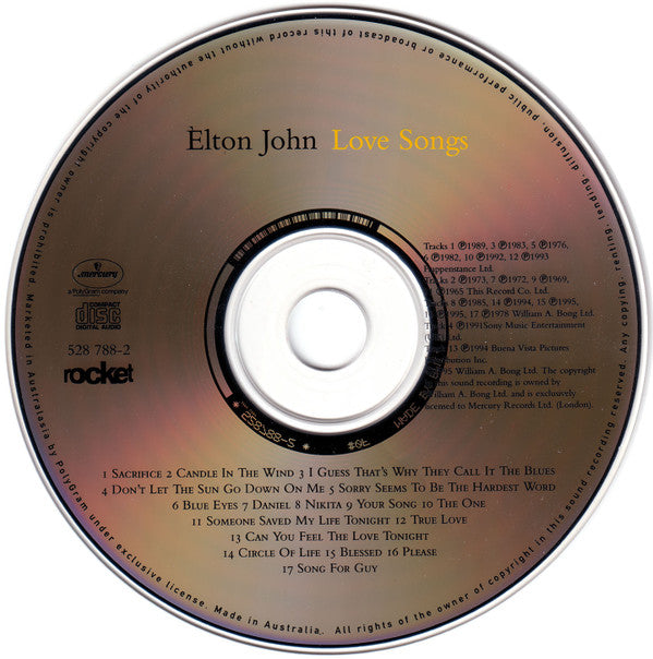 Elton John : Love Songs (CD, Comp)