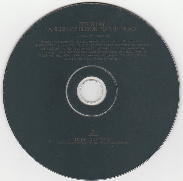Coldplay : A Rush Of Blood To The Head  (CD, Album)