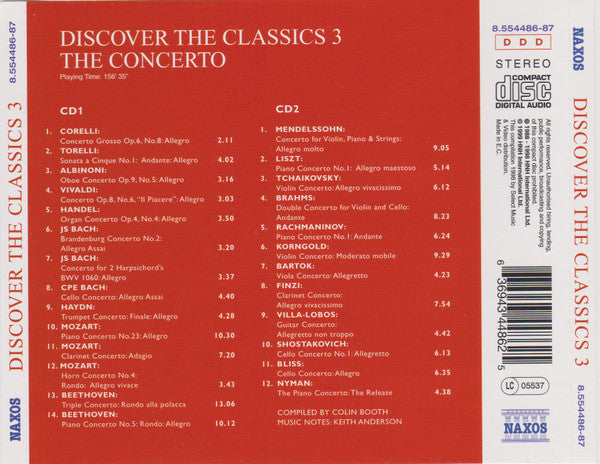 Various : Discover The Classics 3 - The Concerto (2xCD, Comp, Dis)