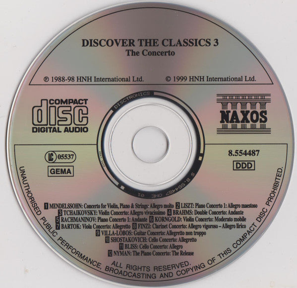 Various : Discover The Classics 3 - The Concerto (2xCD, Comp, Dis)