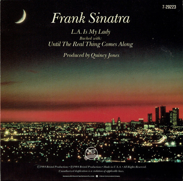 Frank Sinatra : L.A. Is My Lady (7", Single)