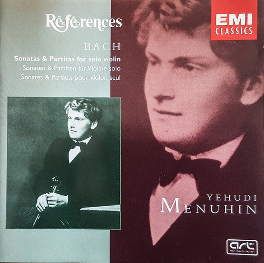 Bach*, Yehudi Menuhin : Sonatas & Partitas For Solo Violin (2xCD, Comp, Mono, RM)