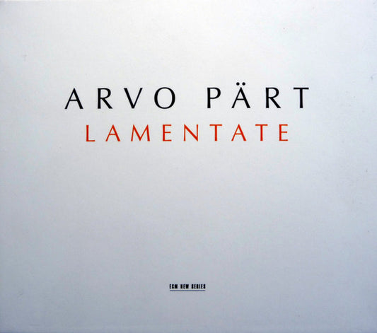 Arvo Pärt : Lamentate (CD, Album)