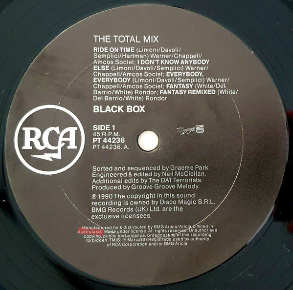 Black Box : Blackboxedtotalmix (12", Single)