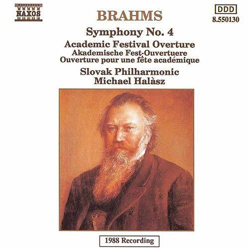 Johannes Brahms, Slovak Philharmonic Orchestra, Michael Halász : Symphony No. 4 - Academic Festival Overture (CD, Album)