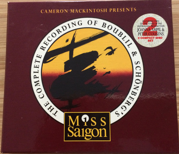 Cameron Mackintosh Presents Boublil* & Schönberg* : The Complete Recording of Boublil & Schonberg's Miss Saigon (2xCD, Album)