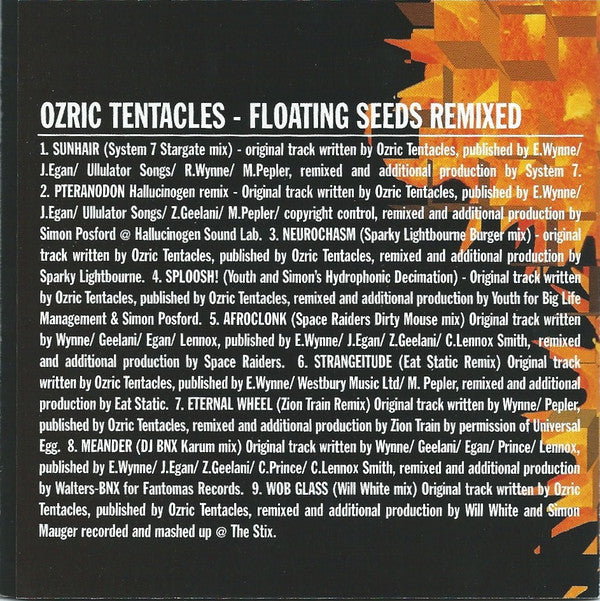 Ozric Tentacles : Floating Seeds Remixed (CD, Album)