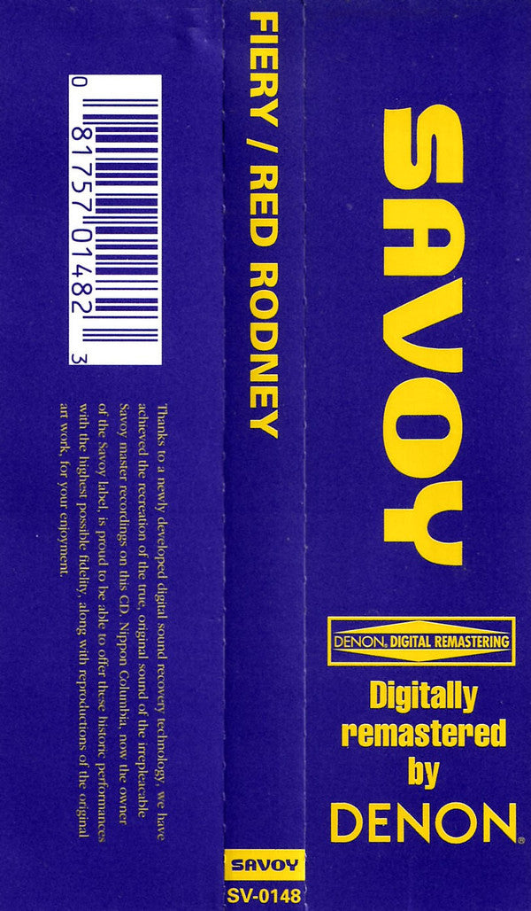 Red Rodney : Fiery (CD, Album, Mono, RE, RM)