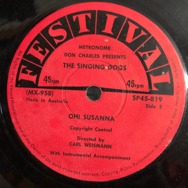 Don Charles Presents The Singing Dogs : Oh! Susanna (7", Single)
