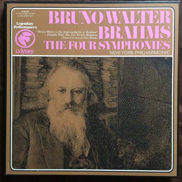 Johannes Brahms, Bruno Walter, The New York Philharmonic* : The Four Symphonies (Box + 3xLP, Comp, Mono)