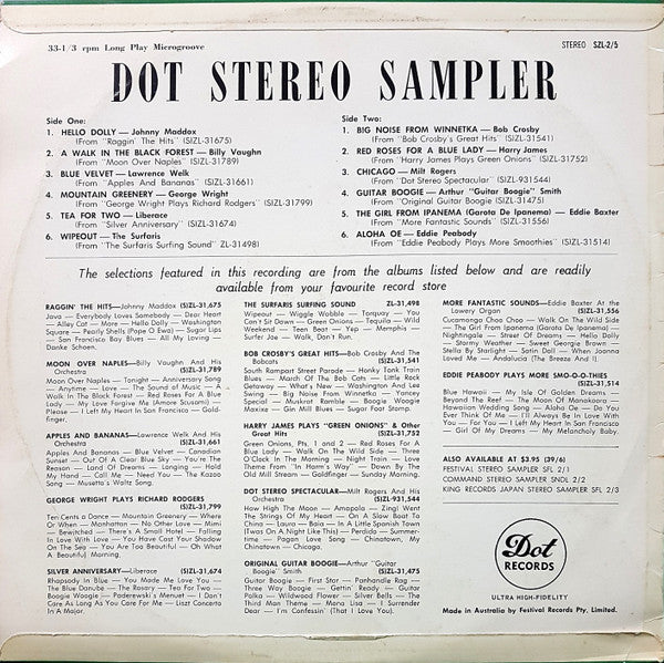 Various : Dot Stereo Sampler (LP, Smplr)