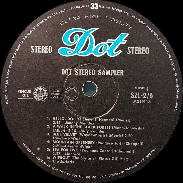 Various : Dot Stereo Sampler (LP, Smplr)