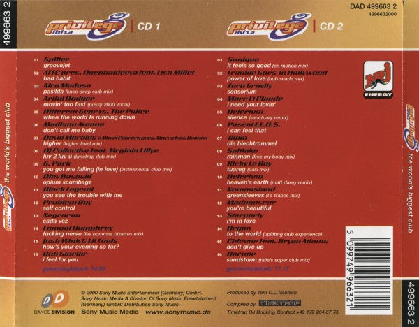 Various : Privilege Ibiza (The World's Biggest Club) (2xCD, Comp)