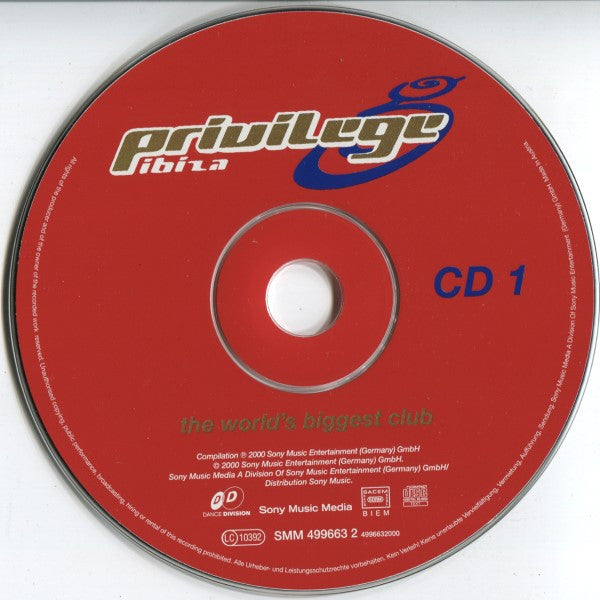 Various : Privilege Ibiza (The World's Biggest Club) (2xCD, Comp)