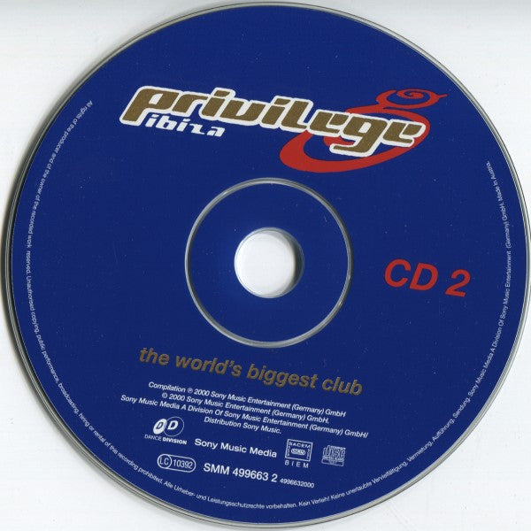 Various : Privilege Ibiza (The World's Biggest Club) (2xCD, Comp)