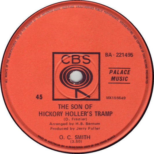O.C. Smith* : The Son Of Hickory Holler's Tramp (7", Single)