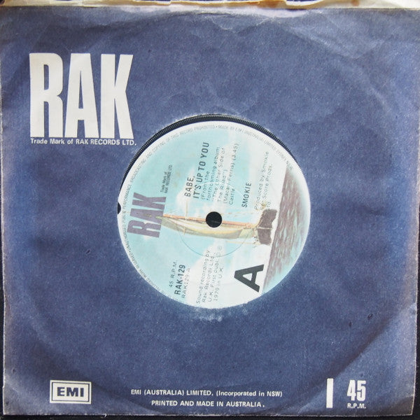 Smokie : Babe It's Up To You (7", Single)