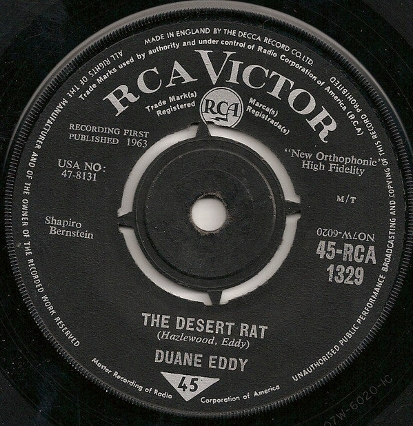 Duane Eddy & The Rebelettes : Boss Guitar (7", Single)
