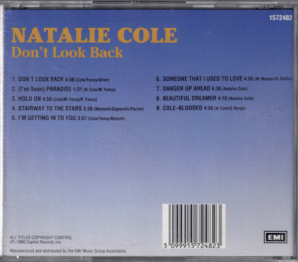 Natalie Cole : Don't Look Back (CD, Album, RE)