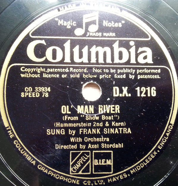 Frank Sinatra : Ol' Man River / Stormy Weather (Shellac, 12")