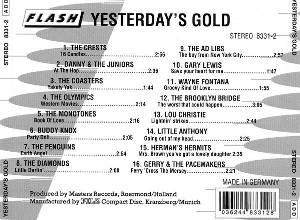 Various : Yesterday's Gold (CD, Comp)