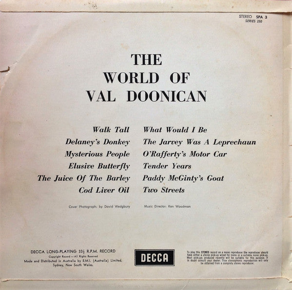 Val Doonican : The World Of Val Doonican (LP, Comp)