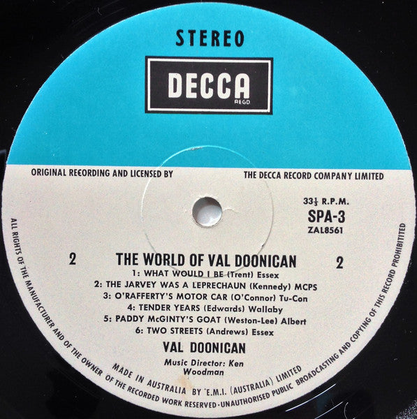 Val Doonican : The World Of Val Doonican (LP, Comp)