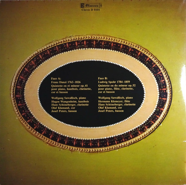 Franz Danzi / Louis Spohr / Wolfgang Sawallisch / Residenz-Quintett München : Kammermusik Für Bläser (LP)