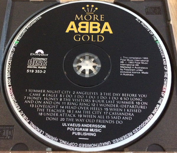 ABBA : More ABBA Gold (More ABBA Hits) (CD, Comp, RM)